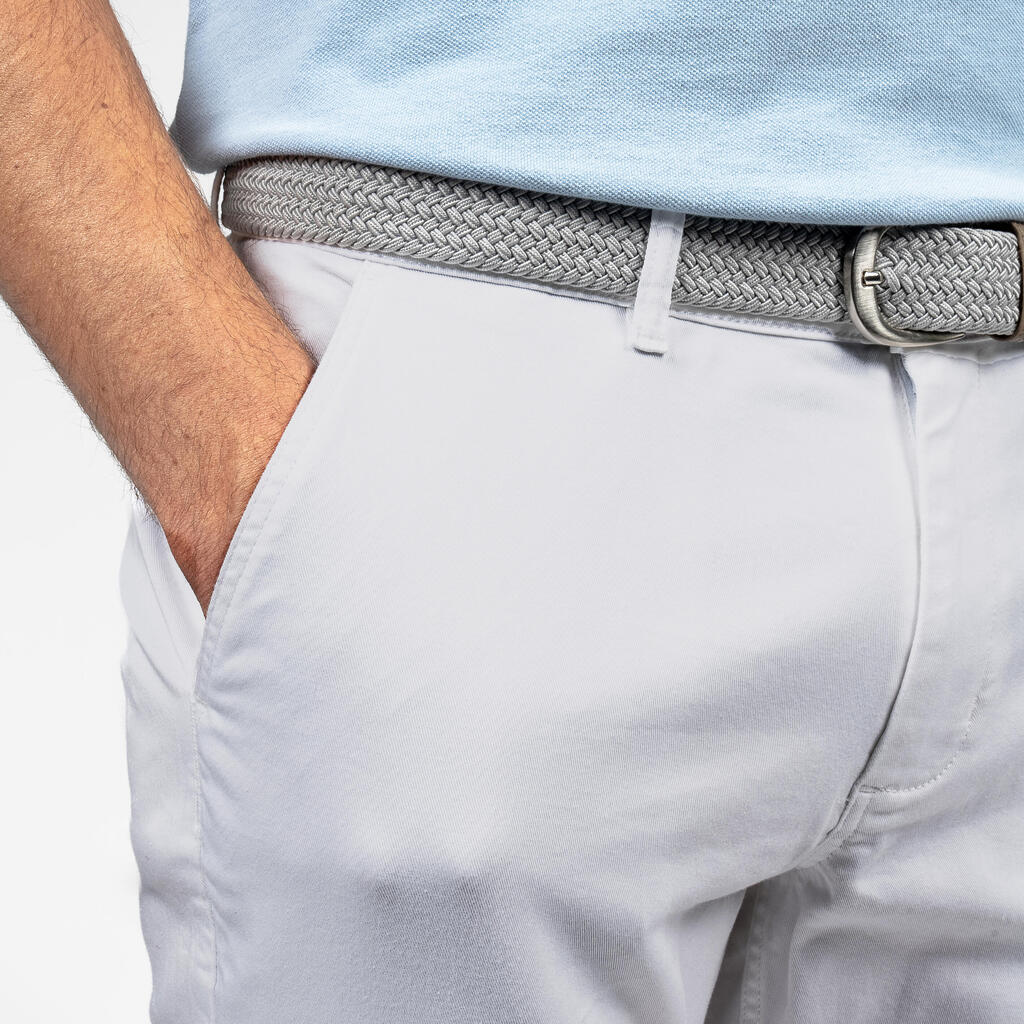 Shorts chino golf Hombre - MW500 gris