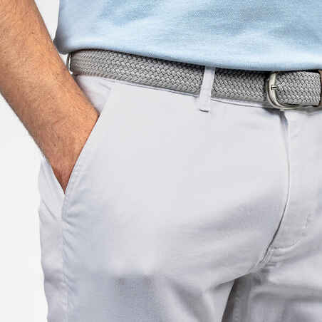 Men's golf chino shorts - MW500 grey