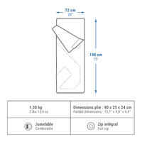 حقيبة نوم للتخييم - ARPENAZ 15°