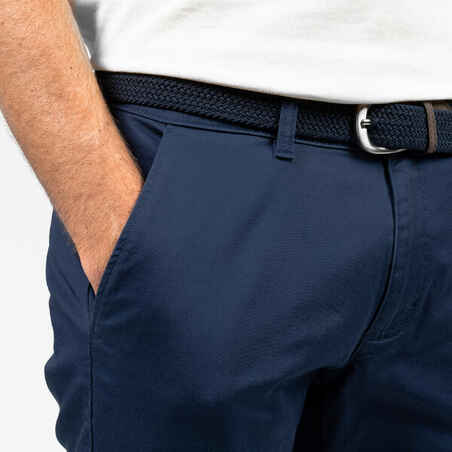 Men's golf cotton chino shorts - MW500 navy blue