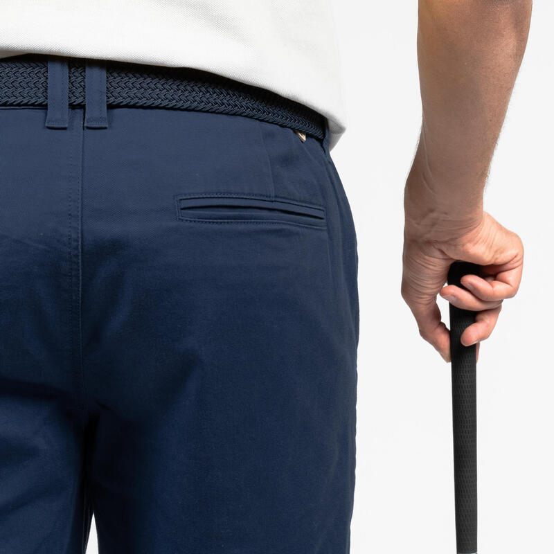 Pantalón corto chino algodón golf Hombre - MW500 azul marino