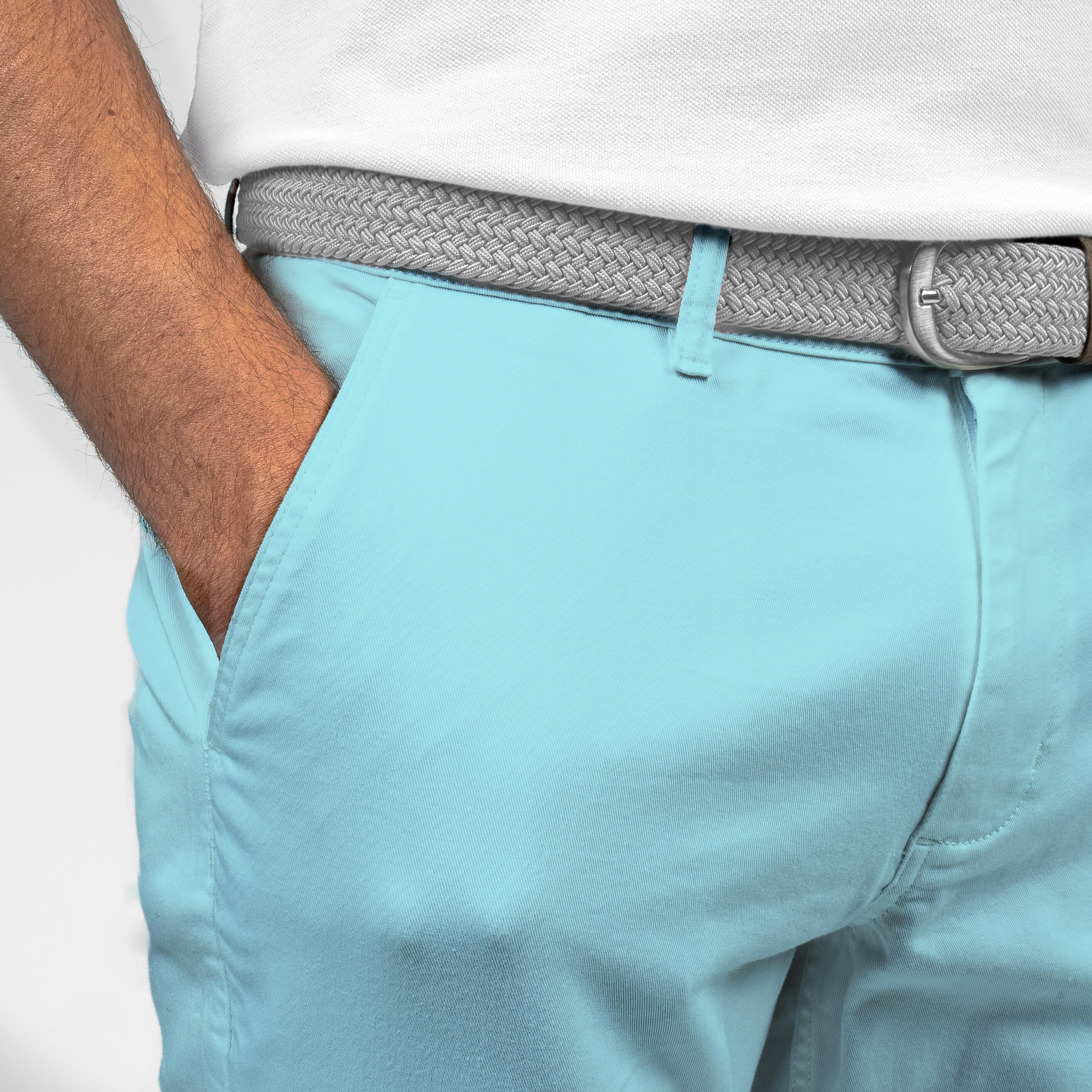 Men Golf Shorts MW500 Turquoise