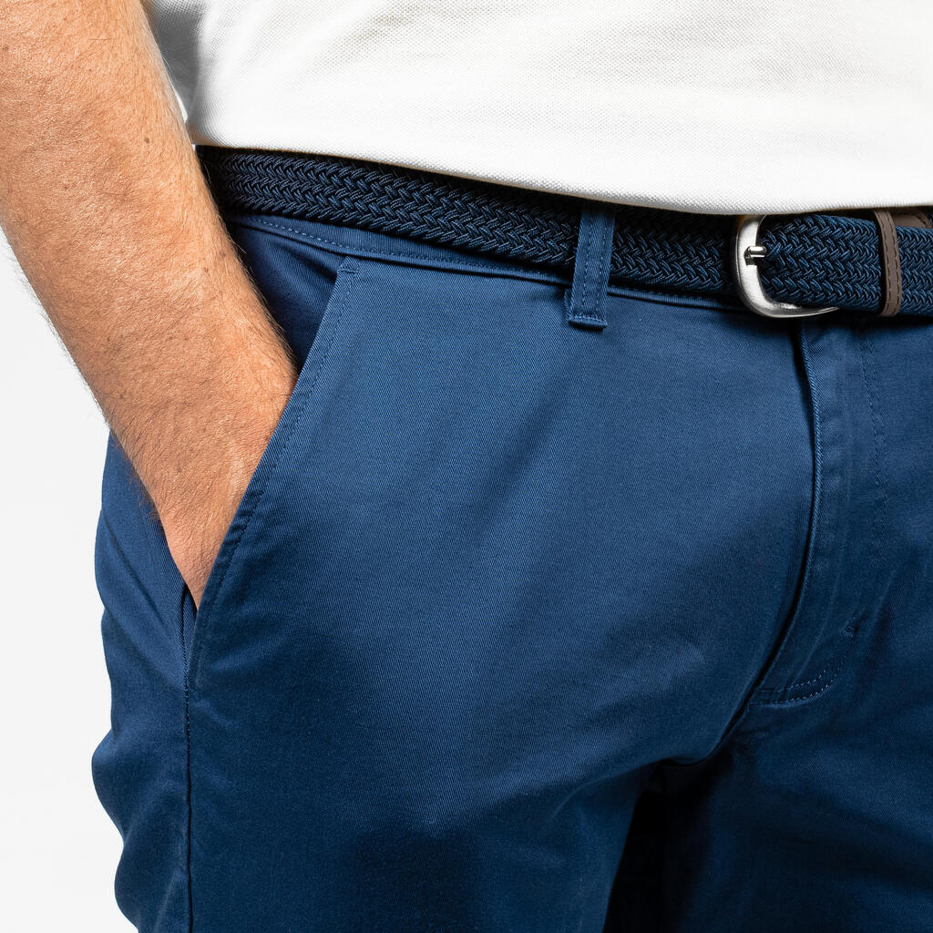 Short chino coton golf Homme - MW500 bleu