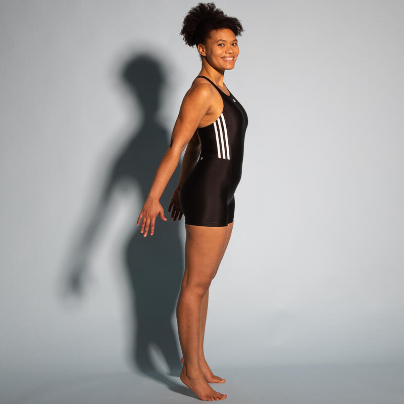 Bañador Mujer short negro aquagym Adidas BTS FIT LEGST | Decathlon