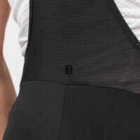 Culotte ciclismo carretera corto con tirantes de verano hombre Racer 2 negro