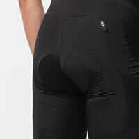 Culotte ciclismo carretera corto con tirantes de verano hombre Racer 2 negro