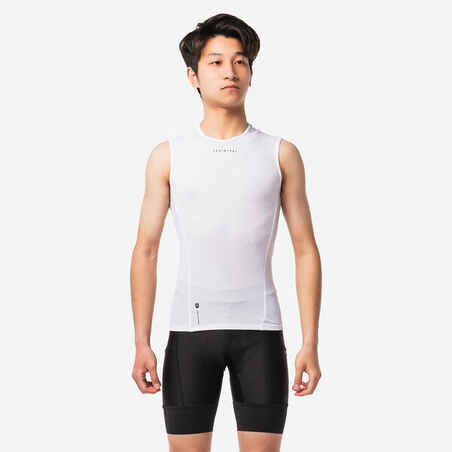 Camiseta interior ciclismo hombre van rysel - blanca