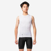 CAMISOLA SEM MANGAS TÉRMICA DE CICLISMO VERÃO BRANCO