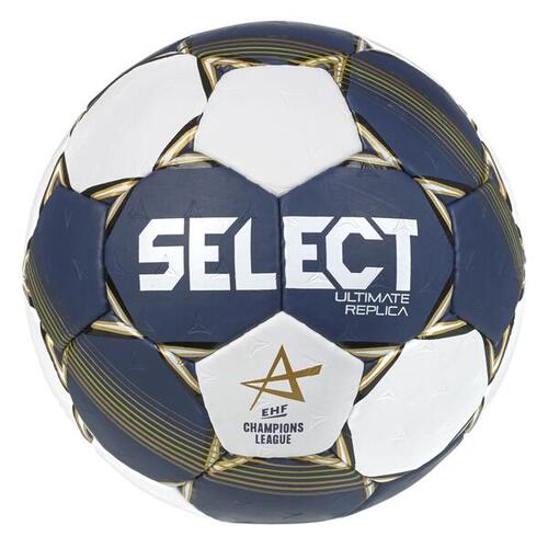 Ballon de handball taille 3 - Select CL 22 Ultimate Replica bleu dorée blanc