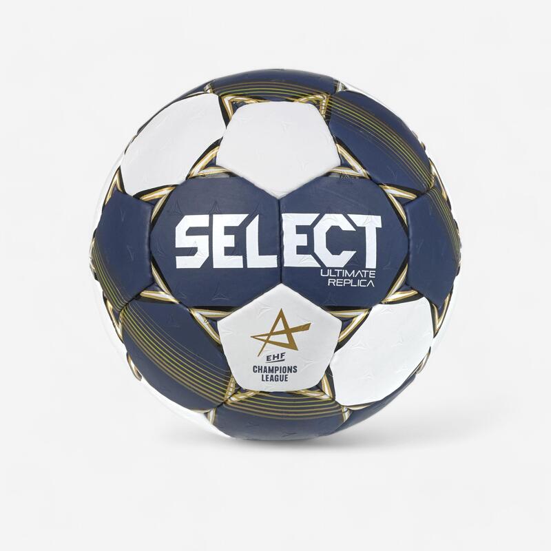 Balón de balonmano talla 3 - Select CL 22 Ultimate Replica azul dorado blanco