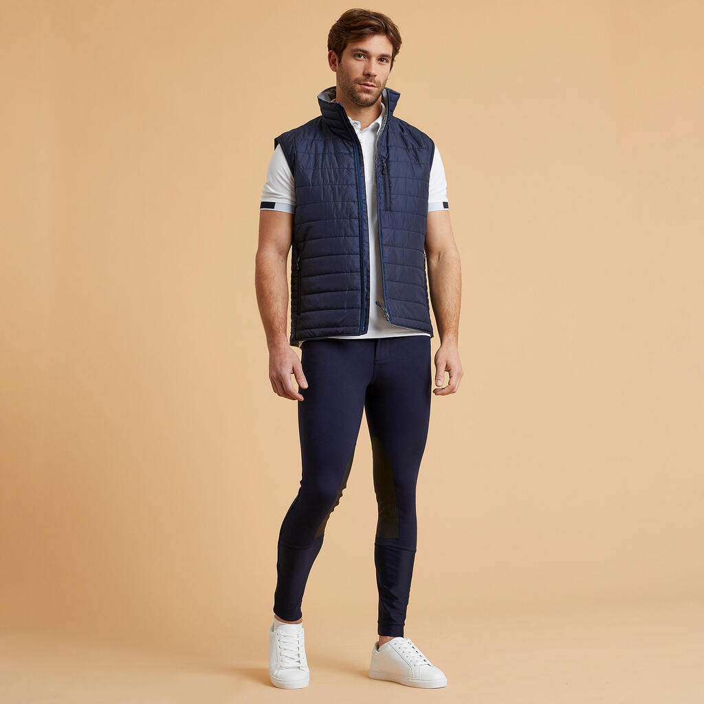 PANTALÓN DE EQUITACIÓN HOMBRE 140 VELCRO 