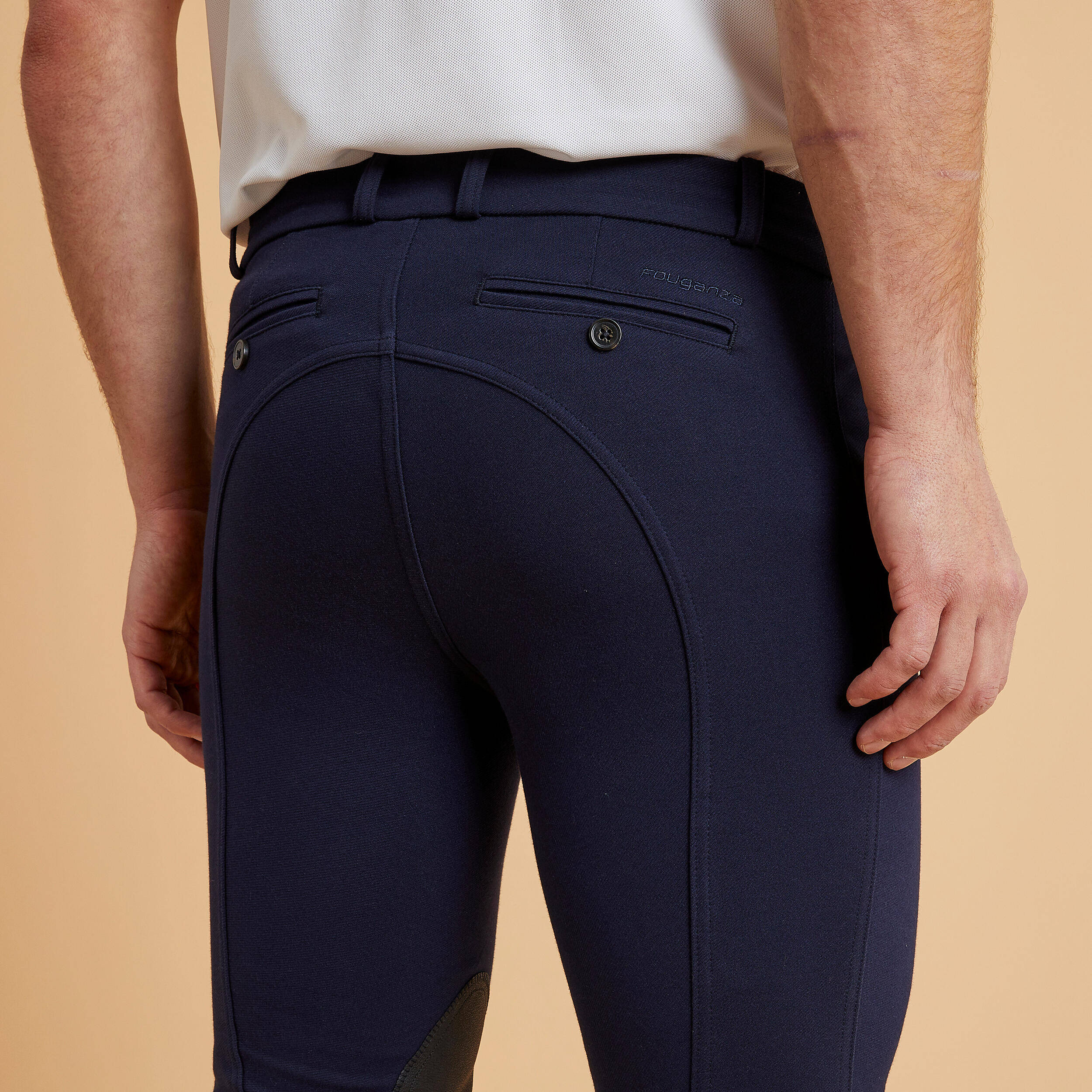 Horse Riding Grippy Jodhpurs Breeches Pants 140 -  Navy -  4