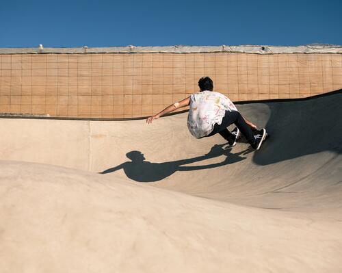 a guy skating 