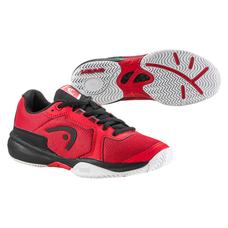 Tennisschoenen voor kinderen Sprint 3.5 klittenband rood zwart