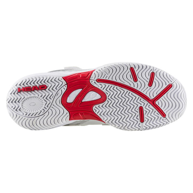 Tennisschoenen voor kinderen Sprint 3.0 klittenband wit rood