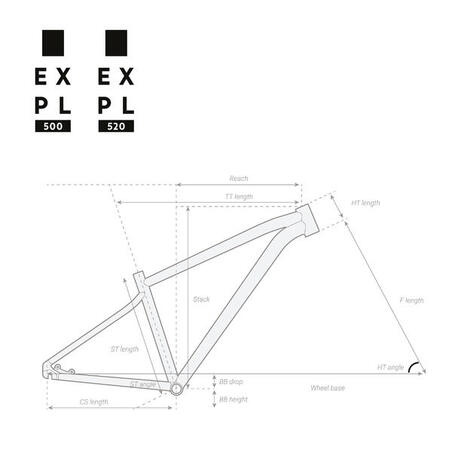 Zeleni brdski bicikl TOURING MTB EXPLORE 520 (29 inča)