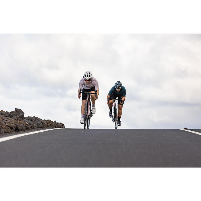 Camisola de Manga Curta de Ciclismo de Estrada Verão Mulher Endurance Esmeralda