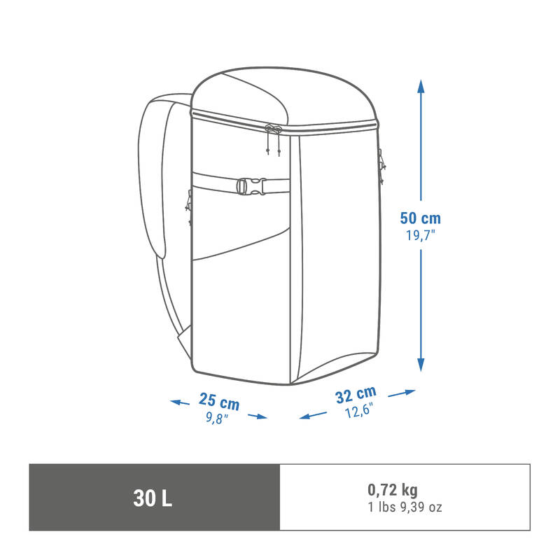 Mochila de pádel isotérmica 30 litros PBP 900 negro - Decathlon