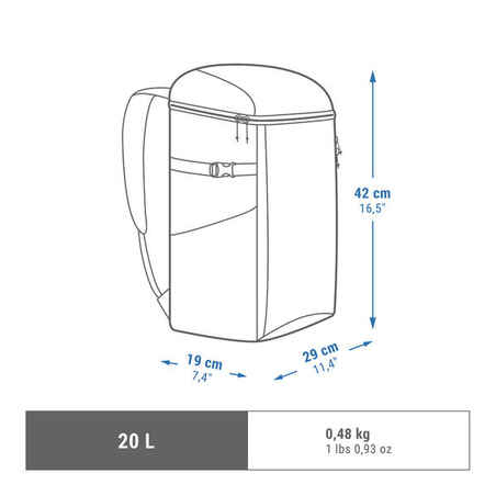 Isothermal backpack for hiking and camping - Compact Ice - 20 Liters