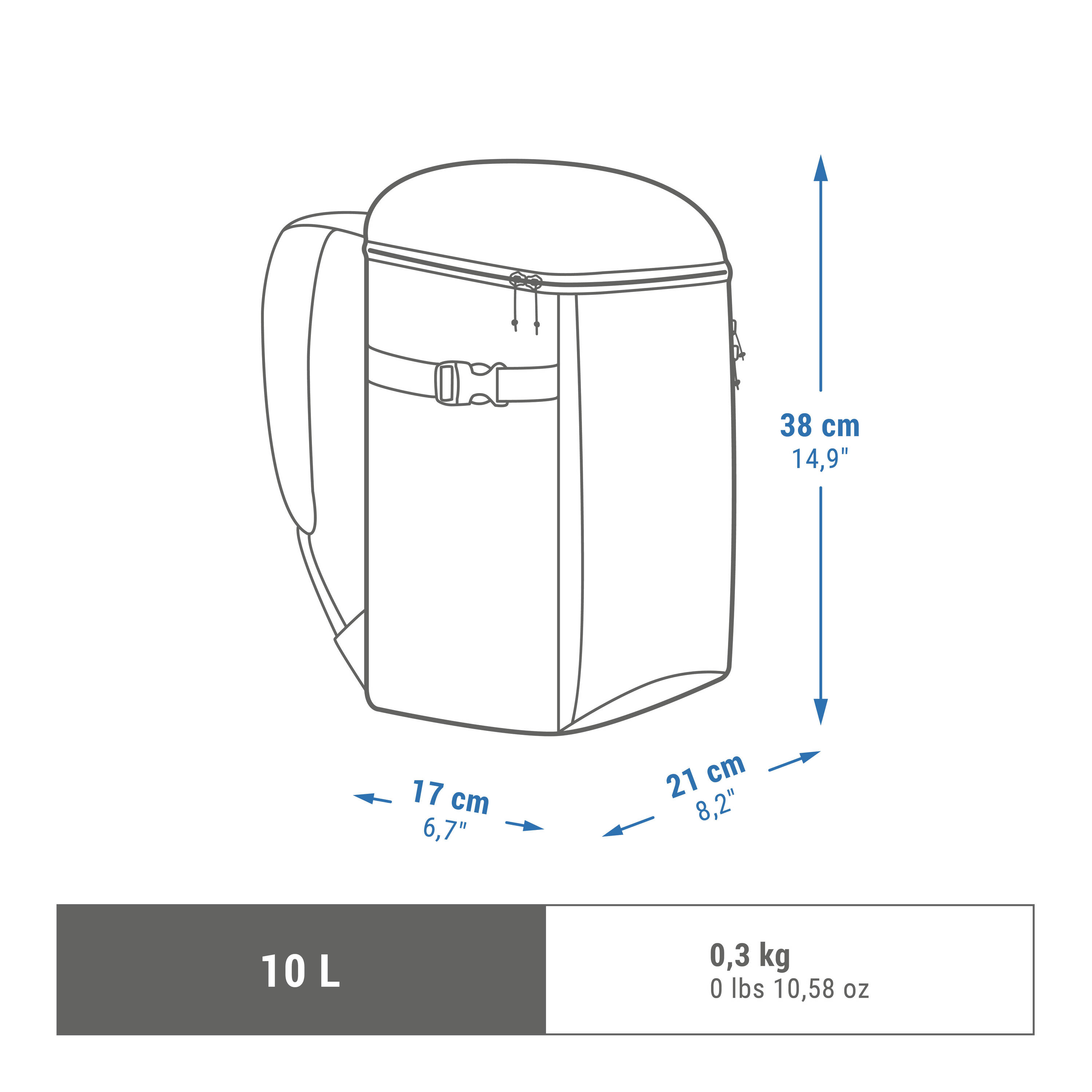 Isothermal Backpack 10 L - NH100 Blue -  2