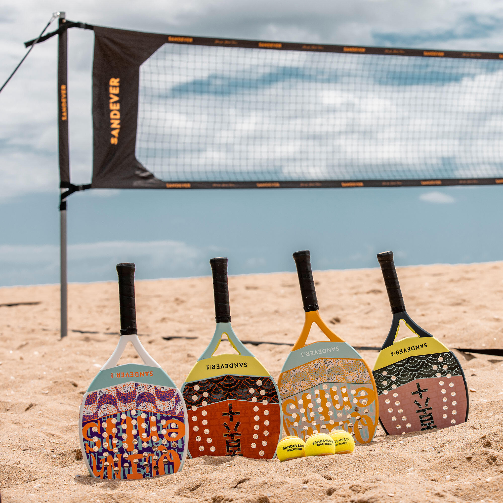Racchetta beach tennis adulto BTR 560 BL rossa 12/17