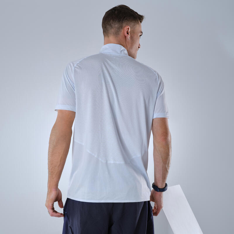 Pánské turistické tričko s krátkým rukávem FH 500 šedé