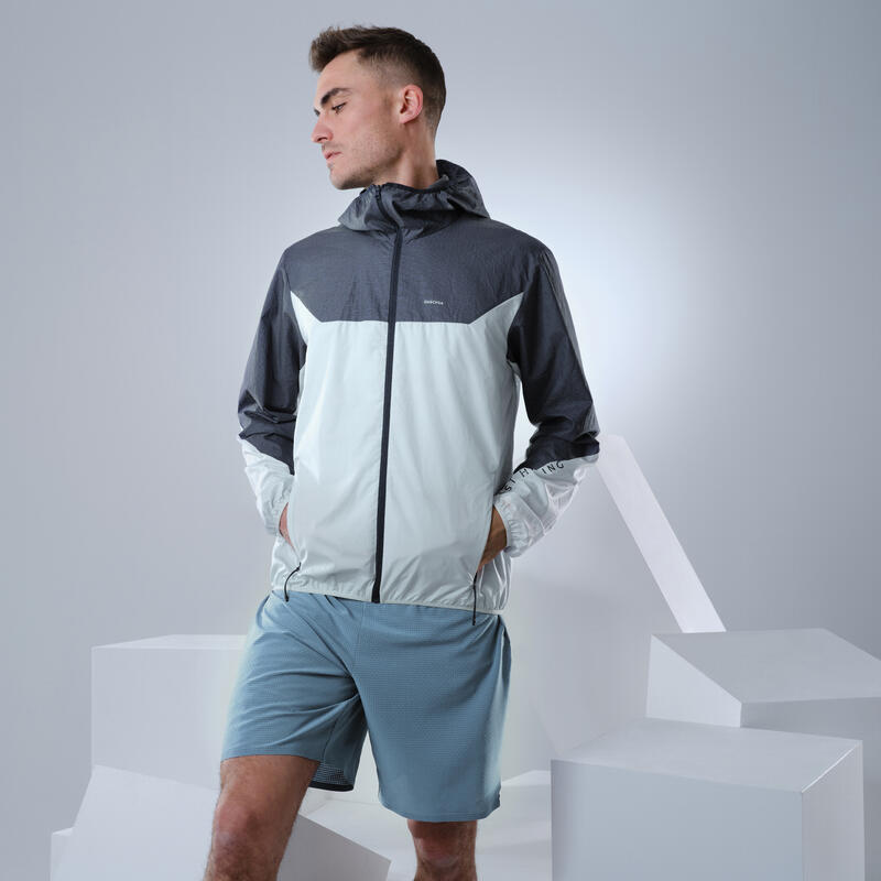Giacca montagna fast uomo FH500 HELIUM WIND grigia