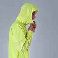 Men’s Ultra-light Waterproof Rapid Hiking Jacket FH 500 -  Yellow 