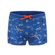 BOY'S SWIMSUIT - BOXER 100 PEP - NAVY SPACE