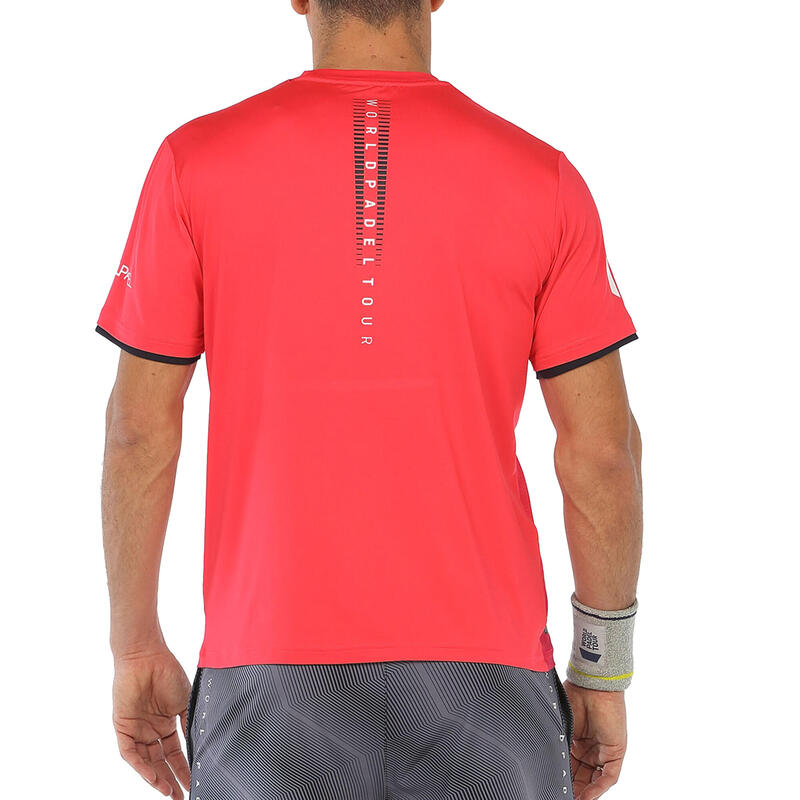 T-shirt de padel manches courtes respirant col rond Homme-Riter rouge