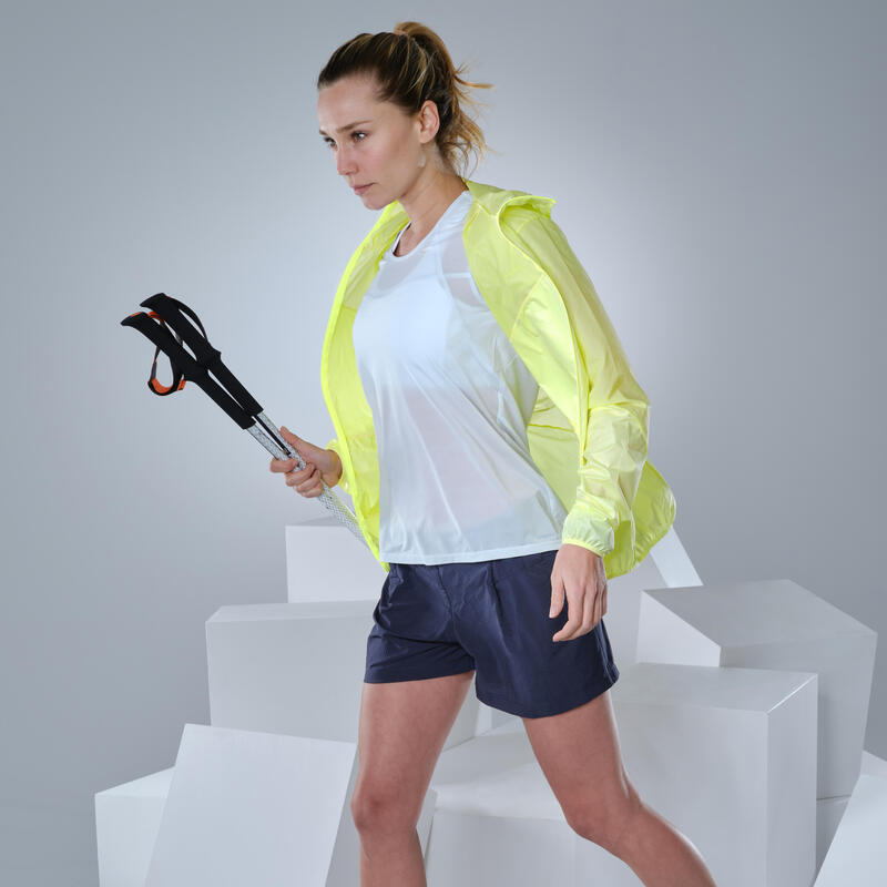 Ultralichte damesshort voor fast hiking FH900 donkerblauw