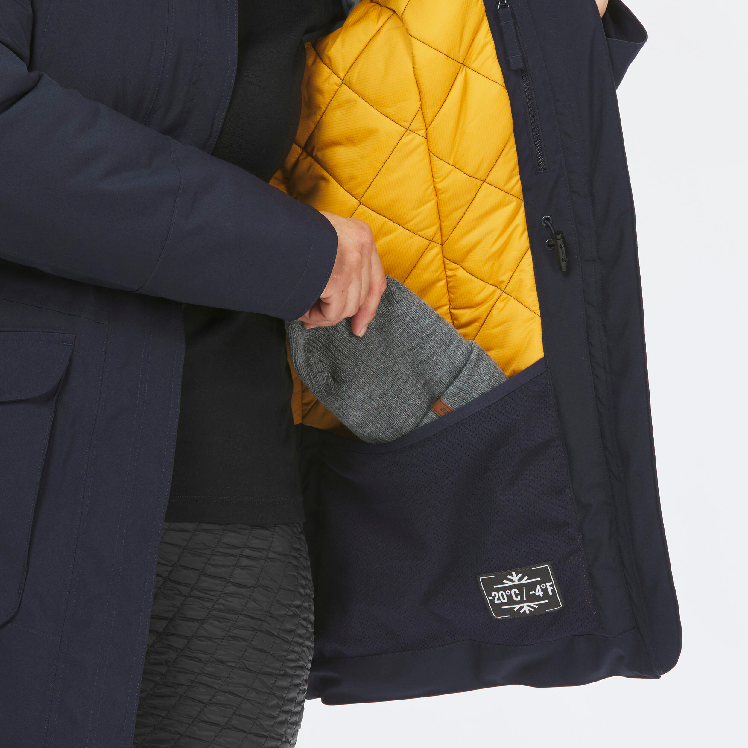 Waterdichte wandelparka voor dames -20°C NH900 blauw 10/13