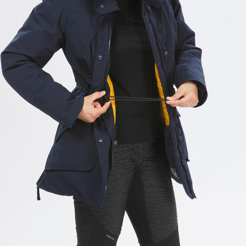 Parka de randonnée -20°C imperméable femme, NH900 bleu