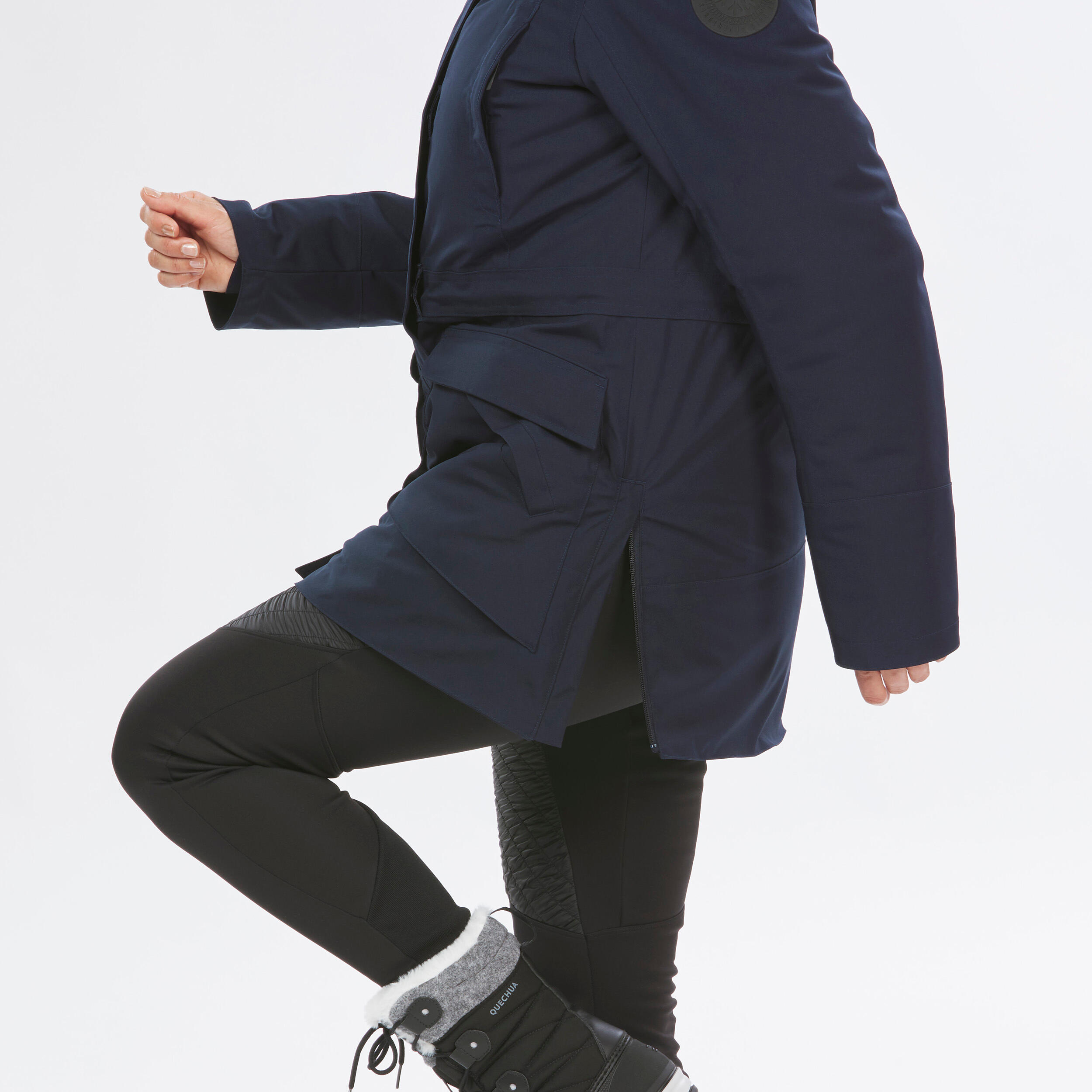 Waterdichte wandelparka voor dames -20°C NH900 blauw 8/13