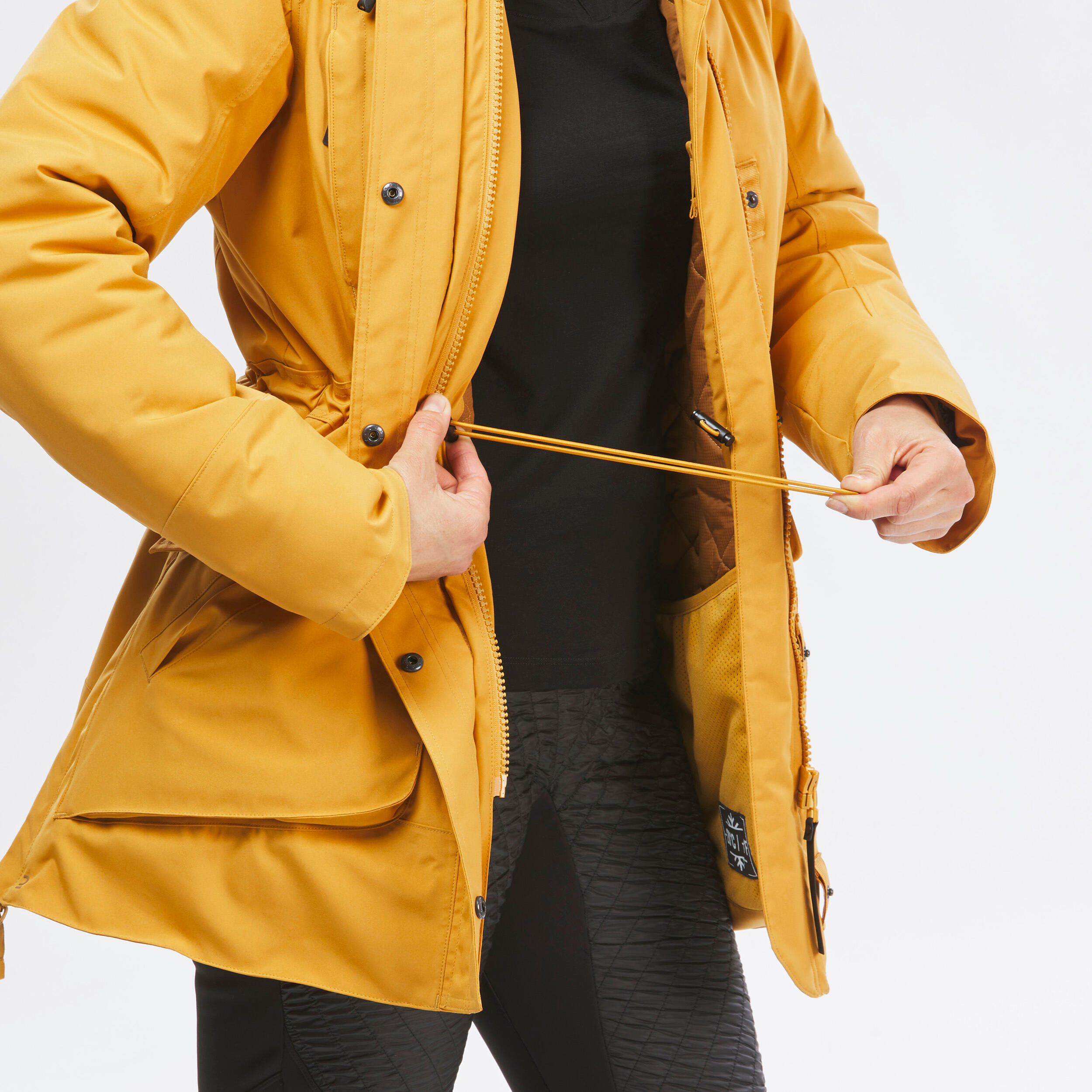 Women’s Waterproof Hiking Parka -20°C NH900 - Yellow 5/8