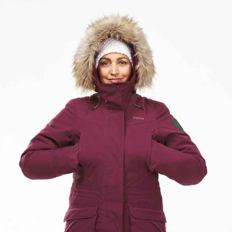 Casaco Impermeável de Caminhada Inverno Mulher SH900 -20°C 