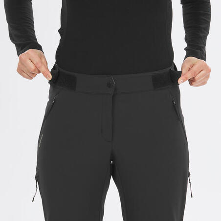 Pantalone za planinarenje SH500 ženske vodoodbojne tople prozračne