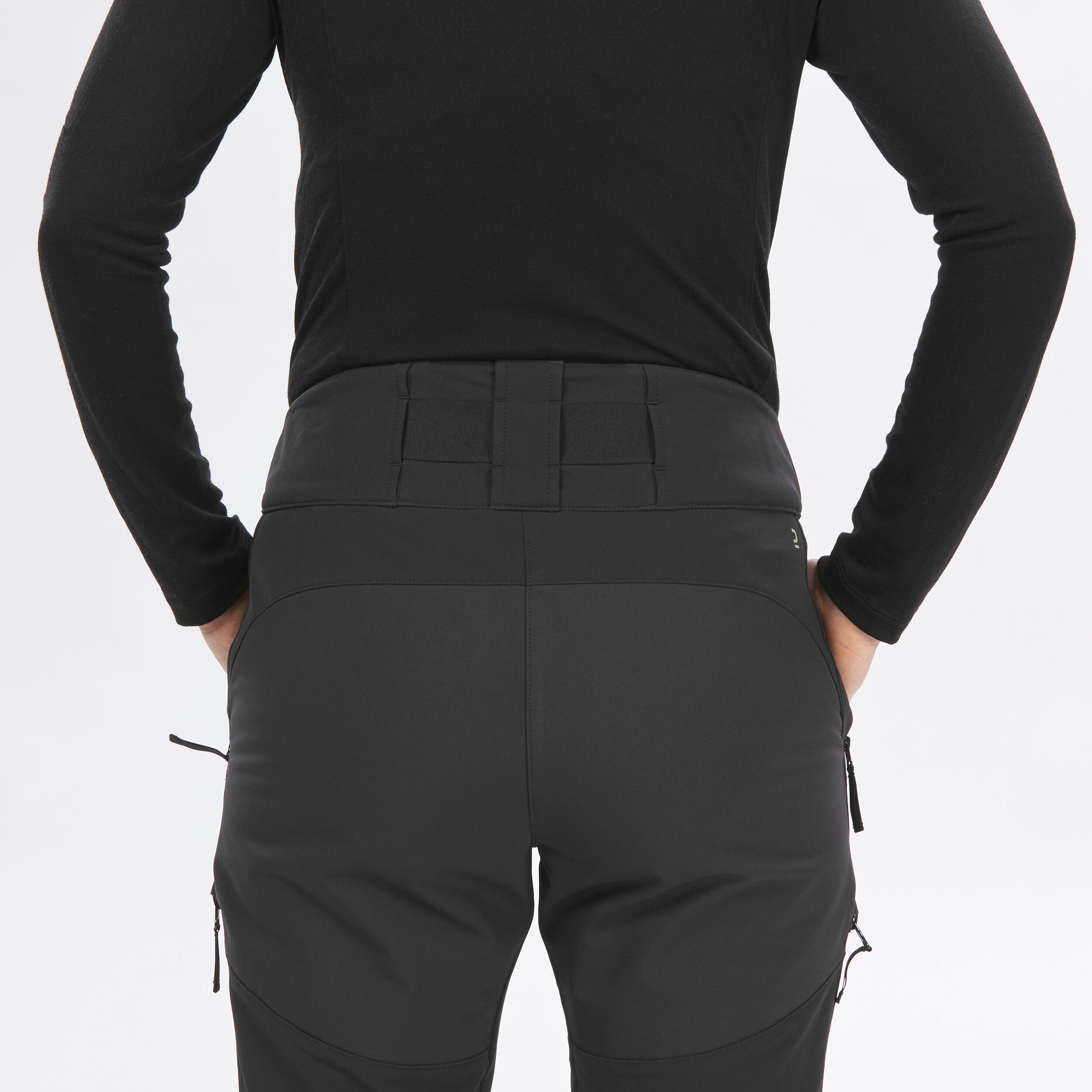 Women’s Breathable Warm Pants - SH 500 Black - QUECHUA