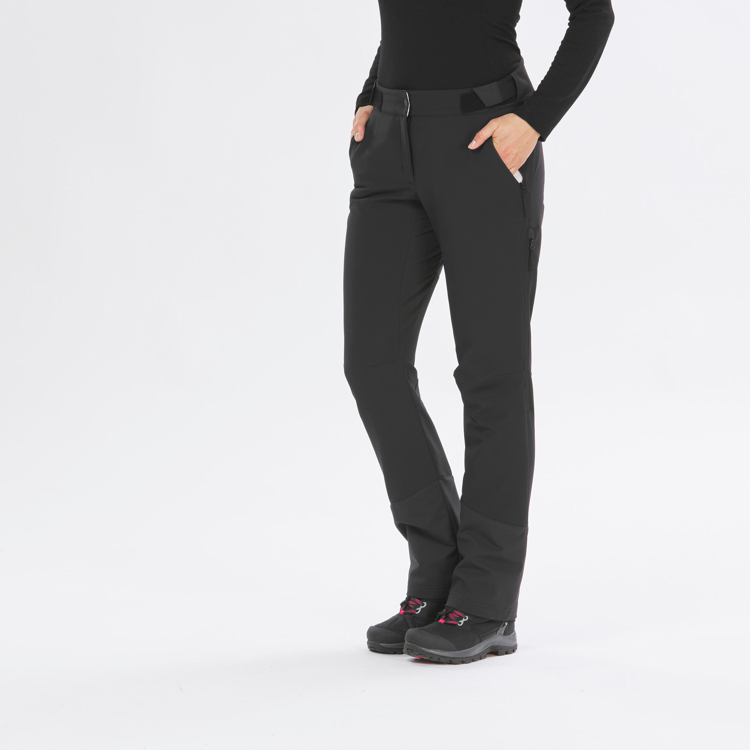 QUECHUA Wanderhose Damen warm wasserabweisend belüftet Winterwandern - SH500 Mountain
