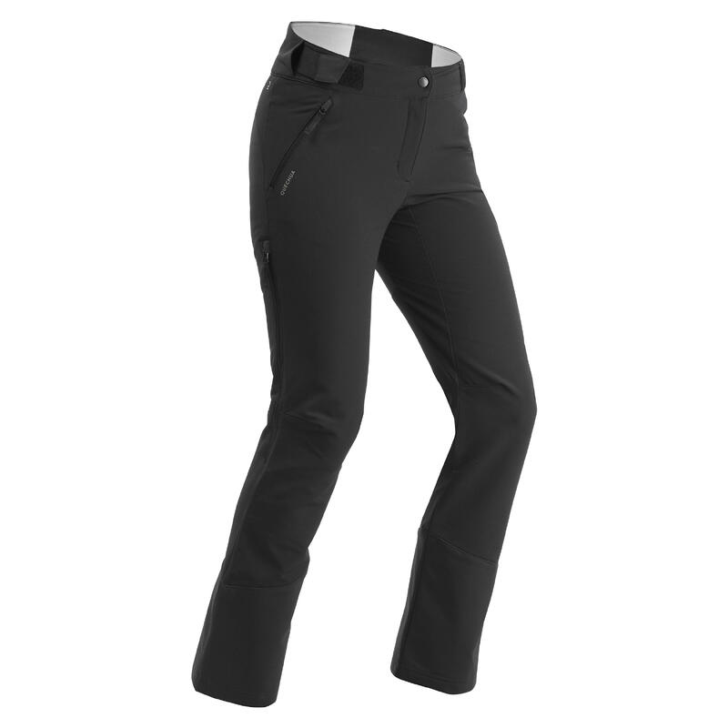 Pantalon chaud déperlant de randonnée stretch et guêtres - SH520 X-WARM - femme