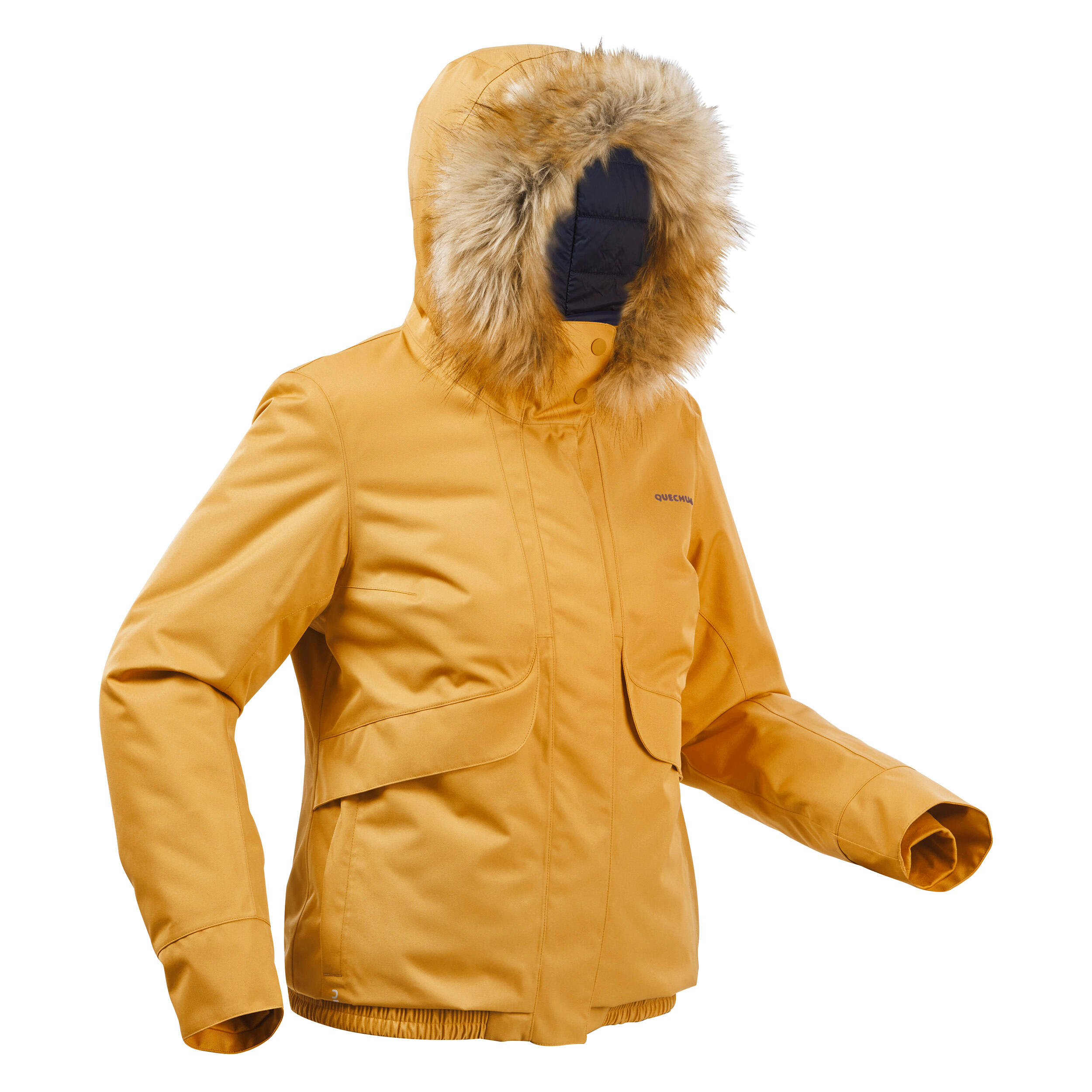 Women’s Waterproof Short Winter Hiking Jacket - SH100 X-WARM -8°C