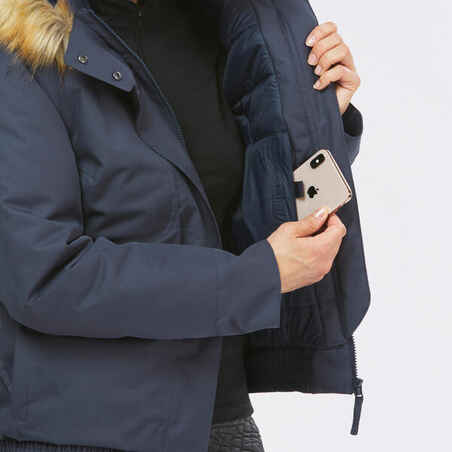 Moteriška neperšlampama žiemos žygių striukė „SH500“, -8 °C temperatūrai