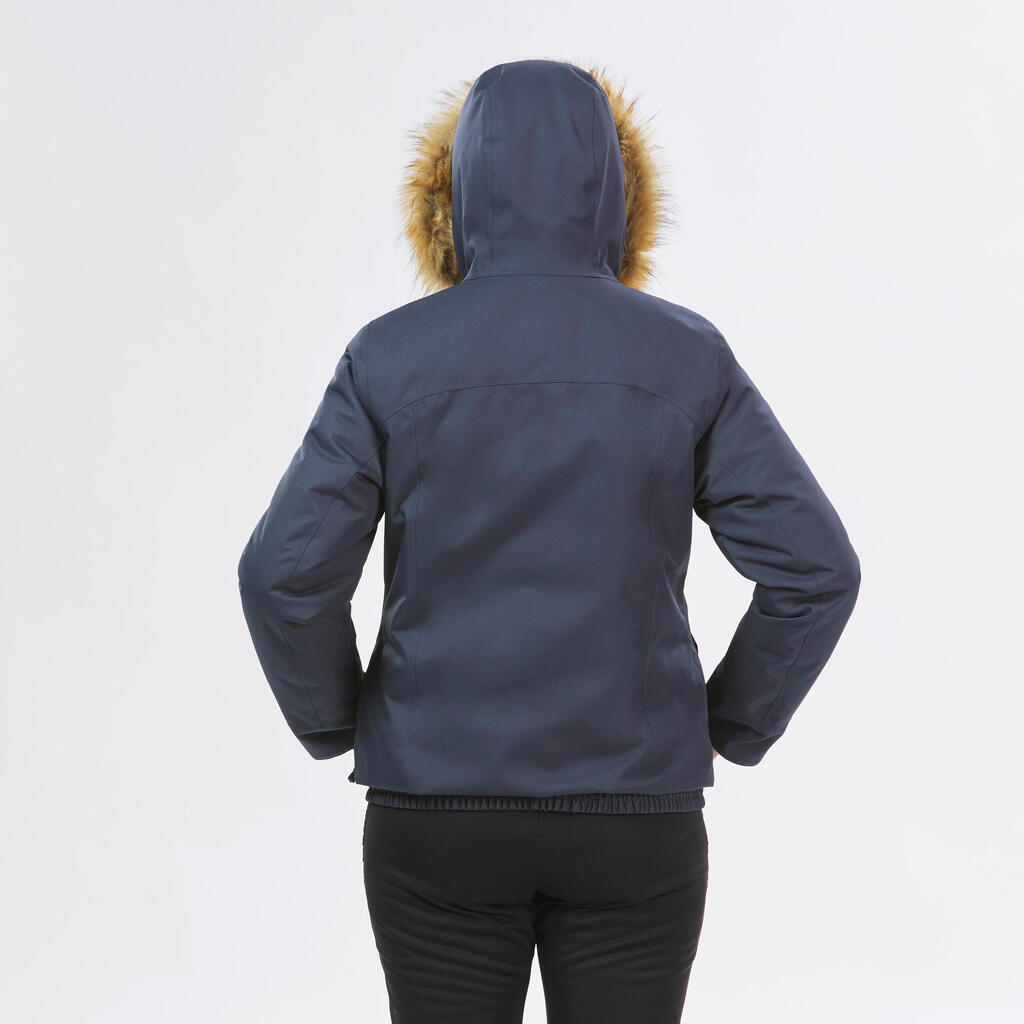 Blouson de randonnée -8°C imperméable femme, NH500 bleu