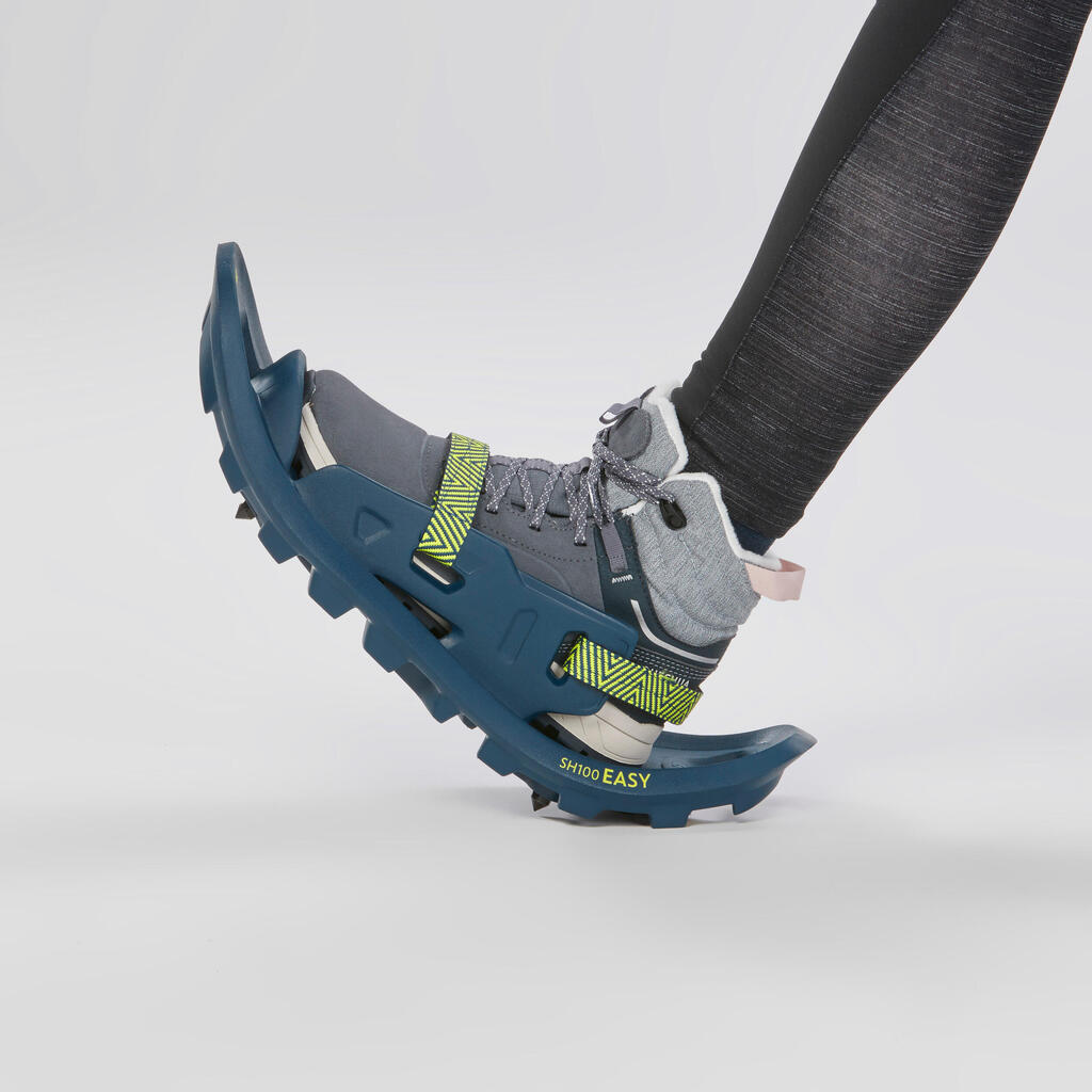Bērnu sniega kurpes ar mazu platformu “SH100 Easy”, zilas