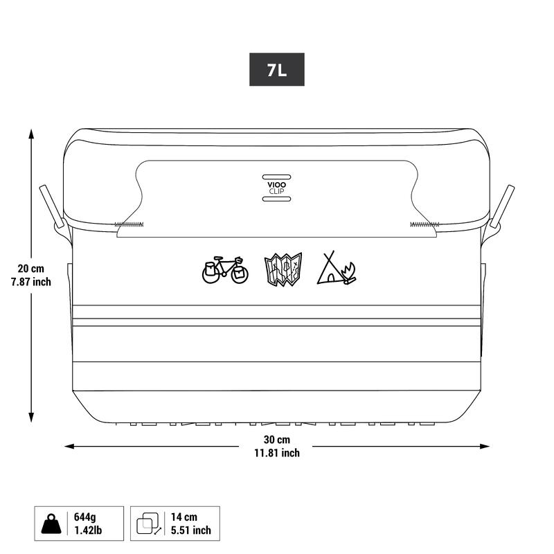 Lenkertasche Bikepacking wasserdicht IPX4 7 l 