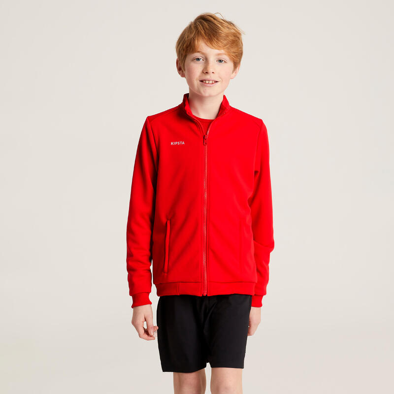 Kinder Fussball Trainingsjacke Essential rot