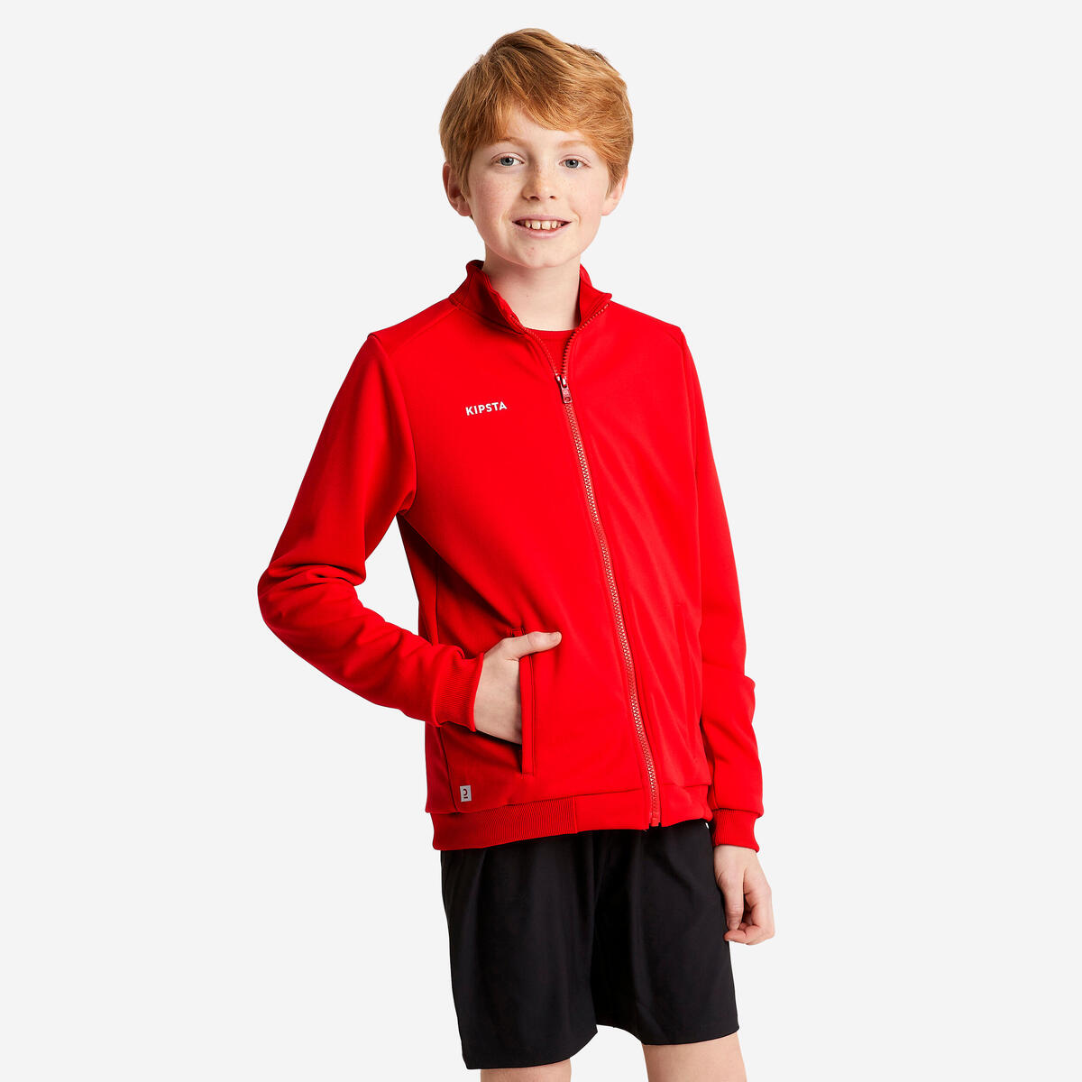Veste de football d'entrainement essential  rouge