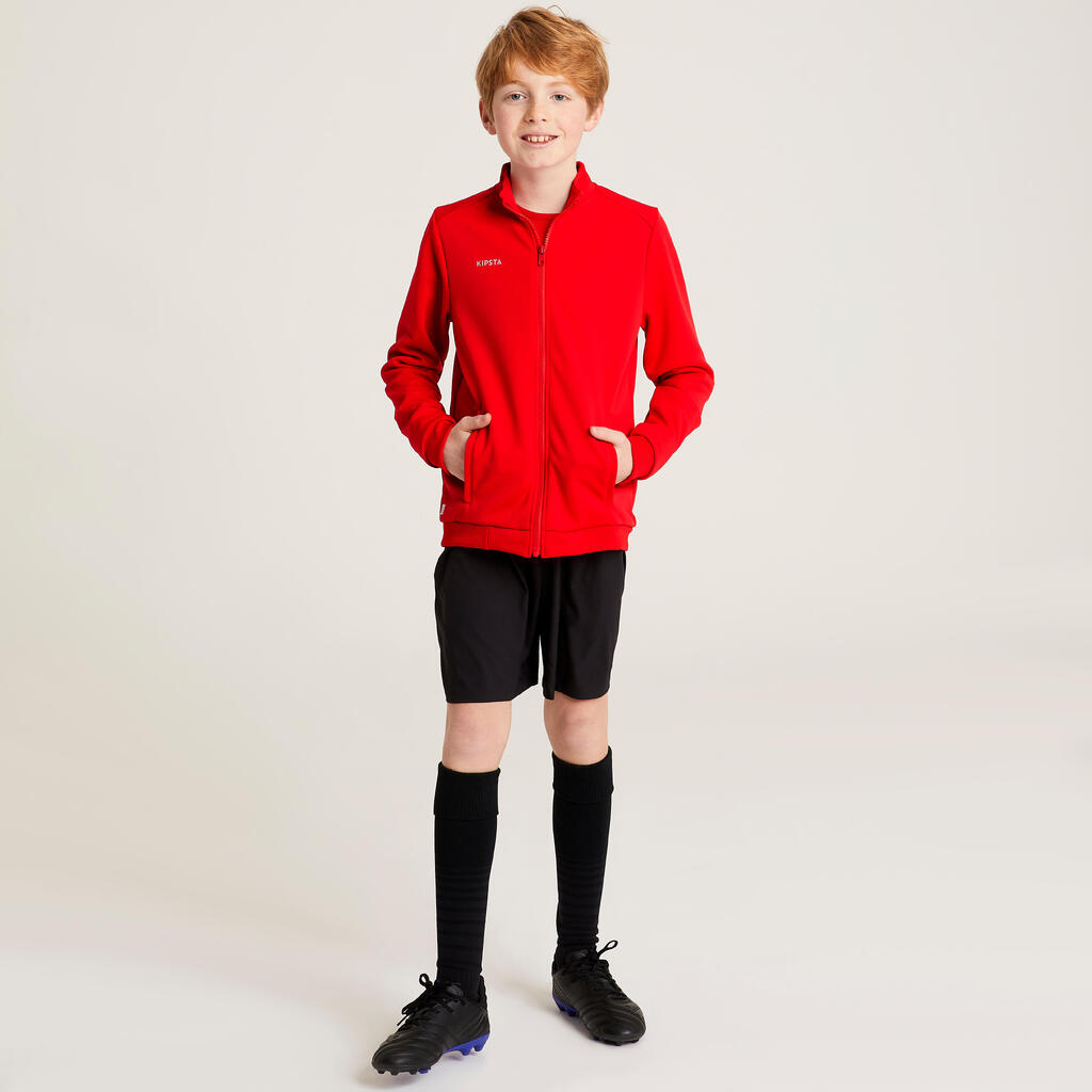 Detská bunda Essential na futbalové tréningy zelená