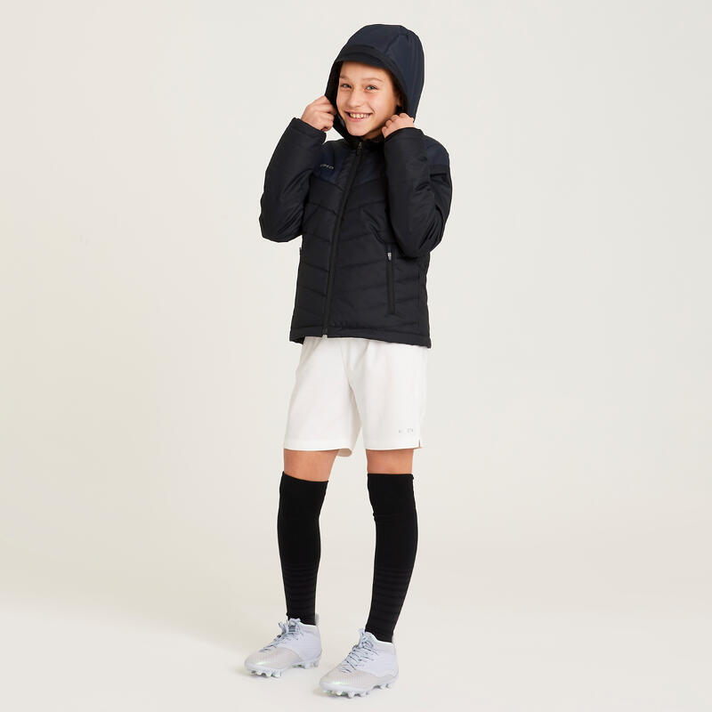 Korte warme voetbaljas kind zwart