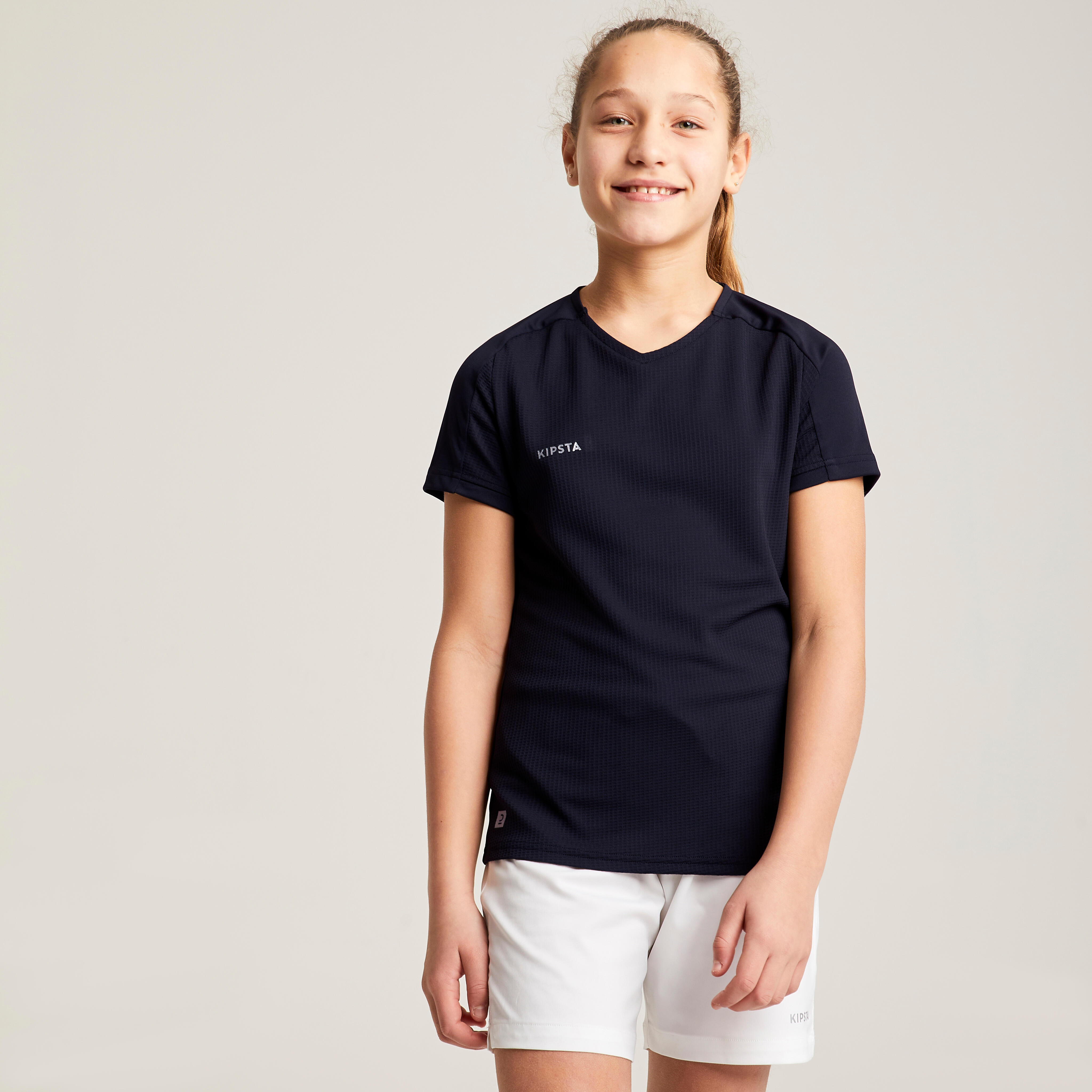 KIPSTA Dievčenský futbalový dres Viralto čierny 5-6 r (113-122 cm) · záber 10